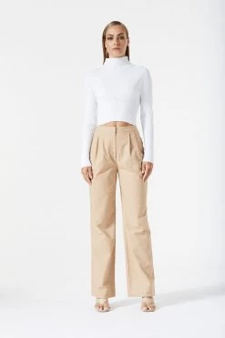 San Sloane Theron LS Rib Knit Top White 11 San Sloane Theron LS Rib Knit Top White