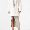San Sloane Andromeda Faux Fur Jacket Cream