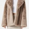 San Sloane Dahlia Faux Fur Jacket Taupe 1 San Sloane Dahlia Faux Fur Jacket Taupe