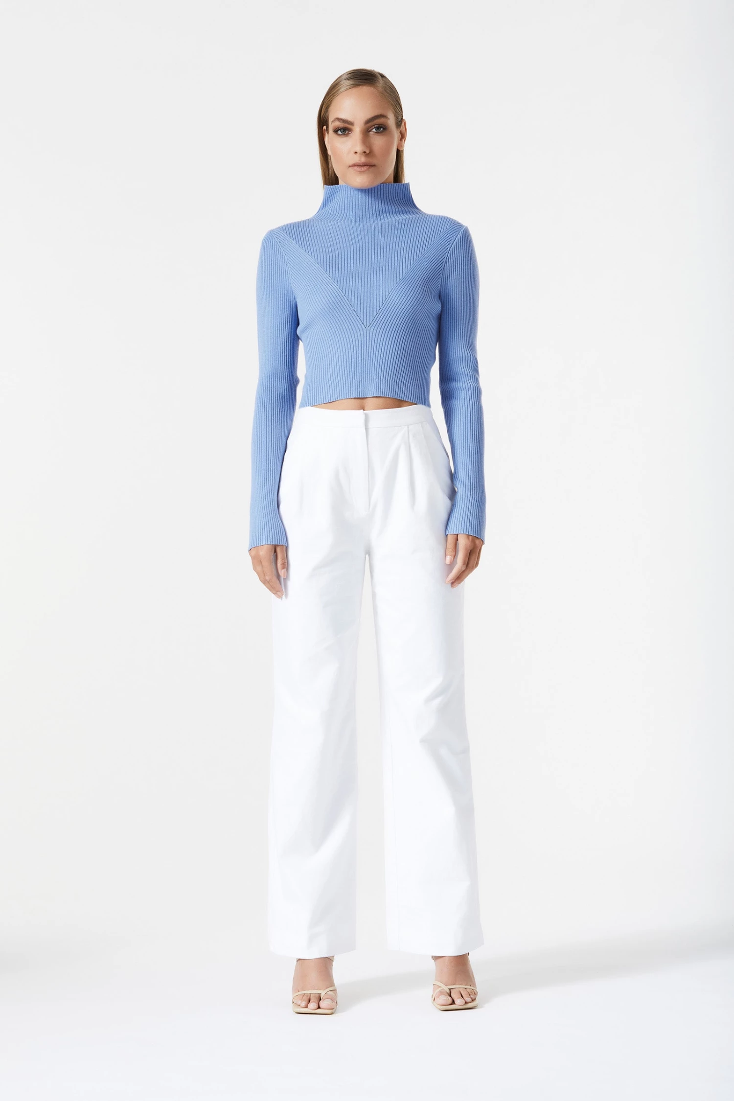 San Sloane Theron LS Rib Knit Top Dusk Blue 7 San Sloane Theron LS Rib Knit Top Dusk Blue