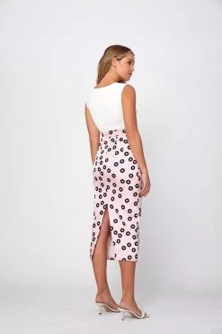 By Johnny Party Spot Midi Skirt