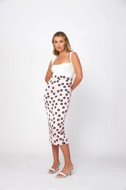 By Johnny Party Spot Midi Skirt