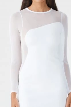 San Sloane Barnes Solid Sheer Mini Dress 12 San Sloane Barnes Solid Sheer Mini Dress