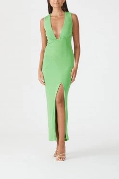 New Arrivals San Sloane Karis Midi Dress Lime