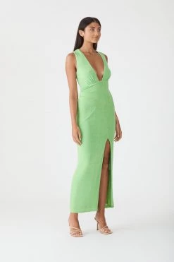 New Arrivals San Sloane Karis Midi Dress Lime