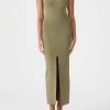 San Sloane Maya Midi Dress Olivine