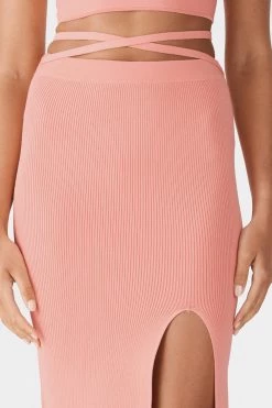 San Sloane Tracy Rib Midi Skirt New Arrivals