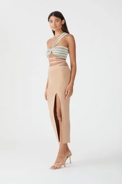 San Sloane Imelda Metallic Knit Top