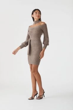 New Arrivals San Sloane Cashel Knit Sweater Dress