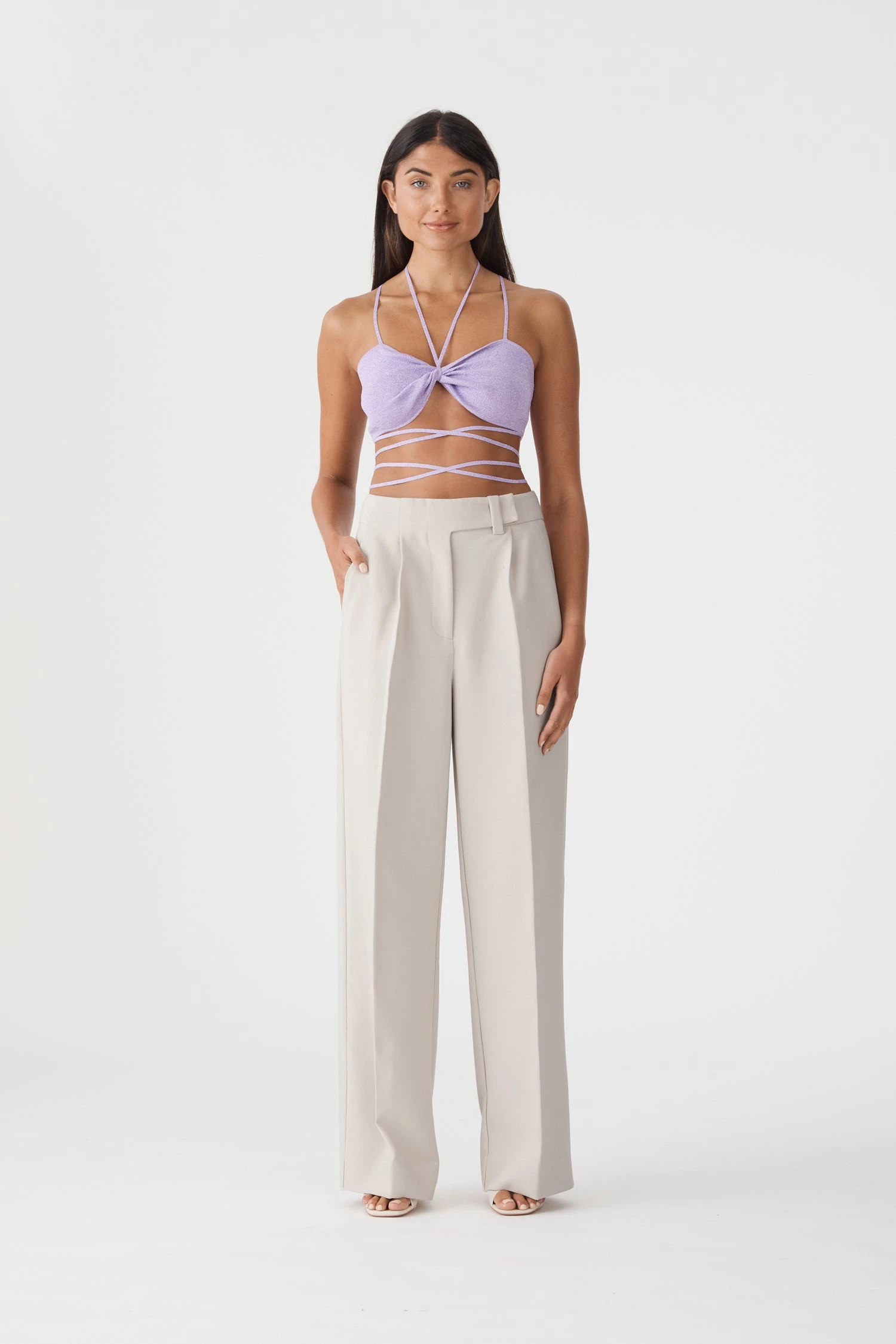 San Sloane Violet Metallic Knit Top New Arrivals 9 San Sloane Violet Metallic Knit Top New Arrivals