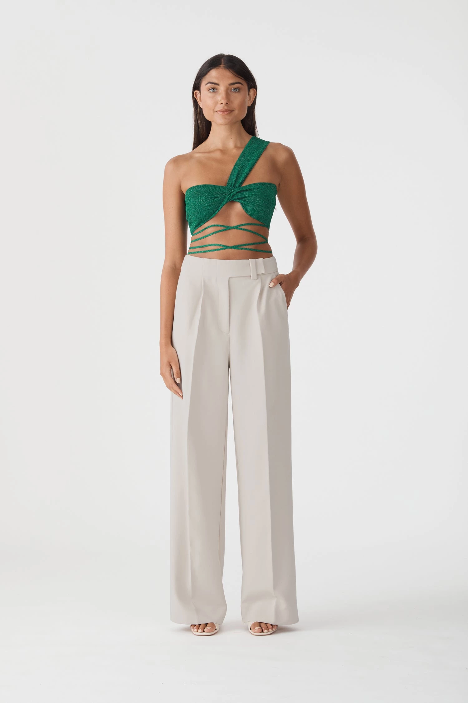 San Sloane Esmeralda Metallic Knit Top 4 San Sloane Esmeralda Metallic Knit Top