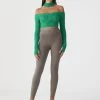 San Sloane Aurelius Cotton-Cashmere Knit Leggings