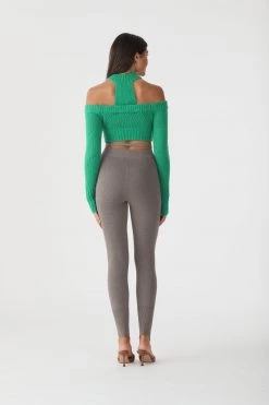 San Sloane Aurelius Cotton-Cashmere Knit Leggings