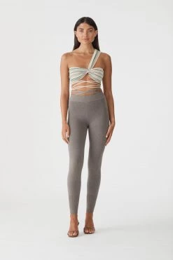San Sloane Aurelius Cotton-Cashmere Knit Leggings
