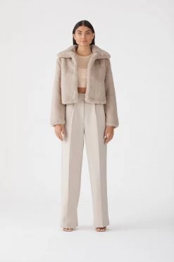 San Sloane Lyra Faux Fur Jacket New Arrivals