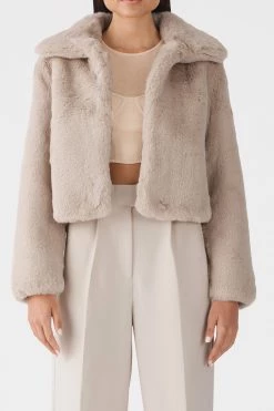 San Sloane Lyra Faux Fur Jacket New Arrivals