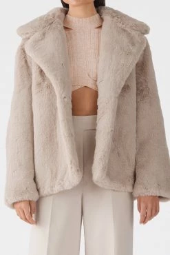 San Sloane Dahlia Faux Fur Jacket