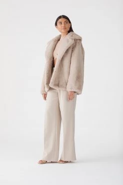 San Sloane Dahlia Faux Fur Jacket