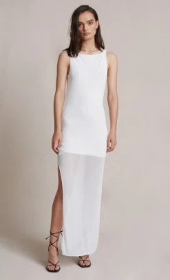 Bec And Bridge Moon Light Knit Maxi Dress Ivory