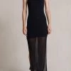 Bec And Bridge Moon Light Knit Maxi Dress Black