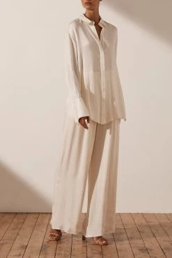 Shona Joy Juliet Tuxedo Shirt