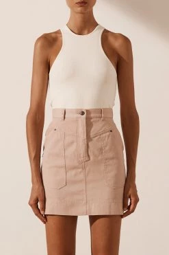 Shona Joy Chiara Utility Skirt Rose Dust