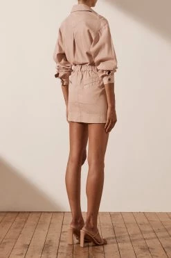 Shona Joy Chiara Utility Mini Dress 11 Shona Joy Chiara Utility Mini Dress