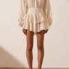 Shona Joy Mila Button Up Frill Mini Dress