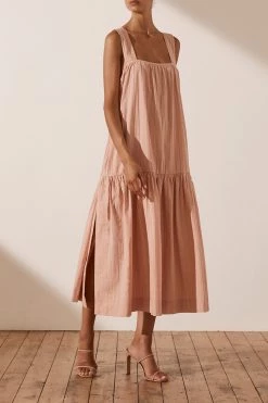 Shona Joy Ella Low Back Midi Dress