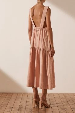 Shona Joy Ella Low Back Midi Dress