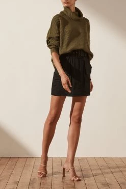 Shona Joy Madeline Roll Neck Jumper Olive 10 Shona Joy Madeline Roll Neck Jumper Olive