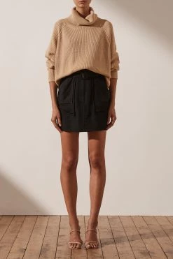 Shona Joy Marie Mini Skirt Black