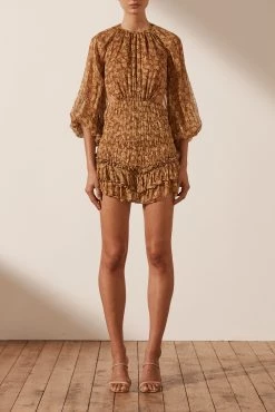 Shona Joy Sunset Cut Out Backless Mini Dress