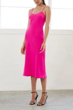 By Johnny Neon Bias Midi Dress