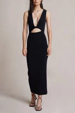 Bec And Bridge Sorbet Summer Midi Dress Black