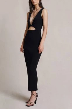 Bec And Bridge Sorbet Summer Midi Dress Black