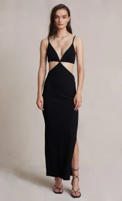 Bec And Bridge Selene V Maxi Dress Black