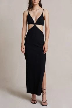 Bec And Bridge Selene V Maxi Dress Black