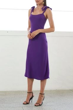 By Johnny Prince Bias Slip Midi Dress