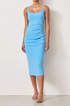 Bec And Bridge Paloma Midi Dress Azure