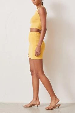 Bec And Bridge Lemon Squeezy Knit Mini Skirt Sunray