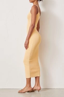 Bec And Bridge Citrus Club Knit Midi Dress Melon 11 Bec And Bridge Citrus Club Knit Midi Dress Melon