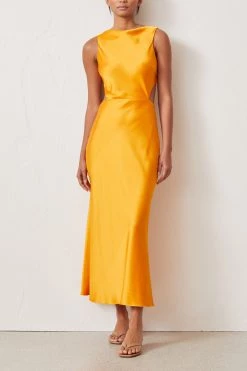 Bec And Bridge Seraphine Cutout Dress Tangerine