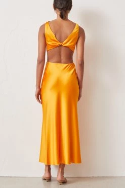 Bec And Bridge Seraphine Cutout Dress Tangerine 10 Bec And Bridge Seraphine Cutout Dress Tangerine