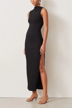 Bec And Bridge Noir Et Blanc Midi Dress