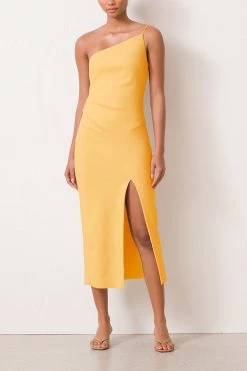 Bec And Bridge Raphaela Midi Dress Melon