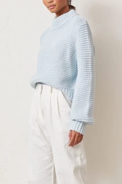 Bec And Bridge Elsa Knit Jumper Sky Blue
