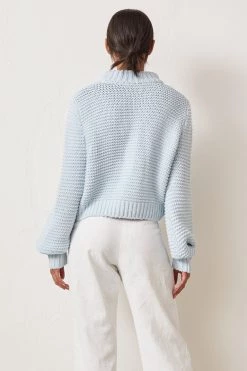 Bec And Bridge Elsa Knit Jumper Sky Blue