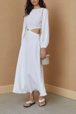 Bec And Bridge Madeleine Midi Dress Ivory