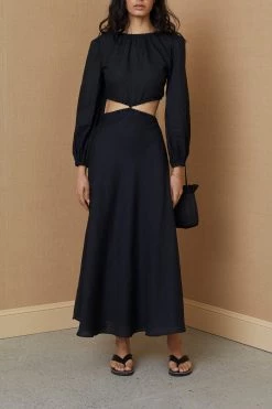 Bec And Bridge Madeleine Midi Dress Black